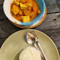 Pumpkin curry at Rainbow in Koh Phayam