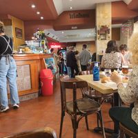 Inside at Cafe Mandala in Salamanca