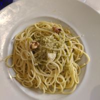 Pasta with pesto at Cafe Mandala in Salamanca