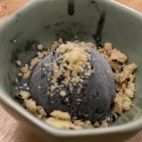 Black sesame ice cream if i remembered right...  at Du Du Xanh in Ho Chi Minh City