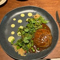 Mushroom, Green, Gravy Entree, the Best! at roots in Porto