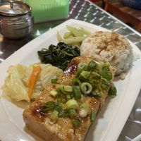 Tofu and ricee  at Taiwan Cafe in Pokhara