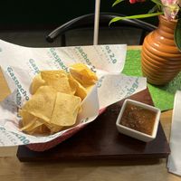Complimentary chips and salsa   at Gaspachos 2.0 in Sacramento