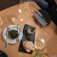 Truffle paté a olivy - dokonale!! :-) Delicius :-) at Estrella in Prague