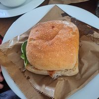 Avocado, sundried tomato and salad roll at Yonder   in Keswick