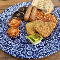 Vegan cooked breakfast at The Mount Stuart - JD Wetherspoon in Cardiff