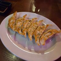 Vegan gyoza at The original Shinshu gyoza Tsukumo Yokocho - 元祖信州餃子 ツクモ横丁 in Nagano