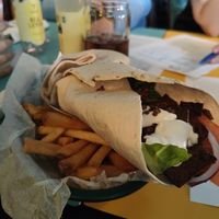 Vegan wrap, not on the menu ask for it at Skjulet in Oerebro