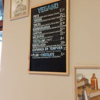 Vegan menu at El Palaciu Pintu in Cangas De Onis