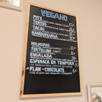 vegan menu at El Palaciu Pintu in Cangas De Onis