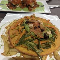 Torto con veg at El Palaciu Pintu in Cangas De Onis