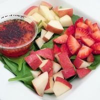Spinach and Fruit Salad at Little Green Forks in Duarte