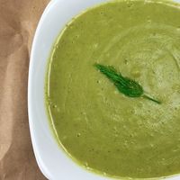 Broccoli Soup at Little Green Forks in Duarte