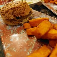 Roasted aubergine sandwich at Café de Ratas in Madrid