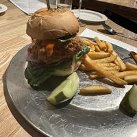 Chipotle Tofu Chicken Burger   at Monk's Butcher - Dosan in Seoul