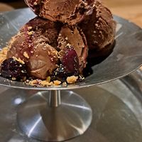 Chocolate Cherry Ice Cream at Monk's Butcher - Dosan in Seoul
