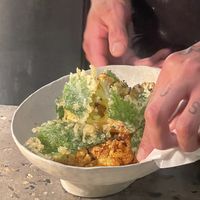 I love to seat on the bar so that I can see all other dishes get ready  at Monk's Butcher - Dosan in Seoul