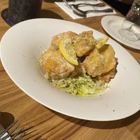 The must-order lemon cream tofu chicken!  at Monk's Butcher - Dosan in Seoul