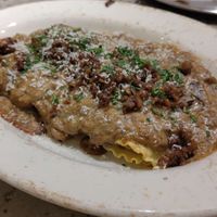 Lasagna was huge and delicious at Monk's Butcher - Dosan in Seoul