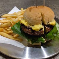 It had a real cheeseburger taste. at Monk's Butcher - Dosan in Seoul