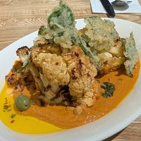 Cauliflower with romesco sauce at Monk's Butcher - Dosan in Seoul