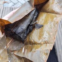 Millet wrapped in leaf at Xinxiang Snack Bar in Alishan