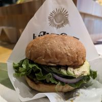 Teriyaki Avocado Burger at Earthful Cafe Tokyo in Tokyo