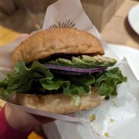 Teriyaki Avocado Burger at Earthful Cafe Tokyo in Tokyo
