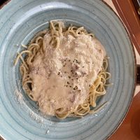 Pasta carbonara  at Bella Ciao in Ourense