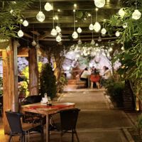 The terrace  at La Bottega Beer & Grill in Arad