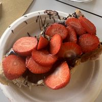 Pane con nocciolata e fragole  at A'Sana in Milan