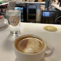 Pumpkin Spice Latte with oat milk at Hope Breakfast Bar in St Louis Park