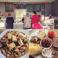 tofu stir fry and vegan breakfast  at Fine Fettle Cafe in Taupo