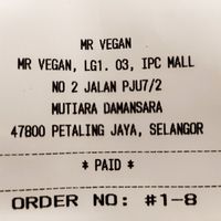 Location at Mr Vegan in Petaling Jaya