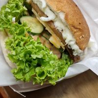 Burger at Mr Vegan in Petaling Jaya