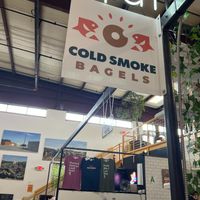located towards the back on the right hand side at Cold Smoke Bagels in Louisville