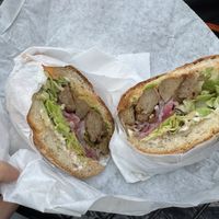 Steak sandwichh  at Rhea's Deli & Market in San Francisco