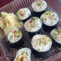 Vegan sushi   at More Vegan Cafe in Columbia