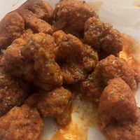 Buffalo cauliflowerr  at More Vegan Cafe in Columbia