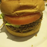 Bobby Cheeseburger - no cheese, no sauce, all vegan at ATL - Bobby's Burger Palace in Atlanta