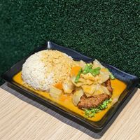 Vegan Curry Chicken Cutlet Rice at Kale by KangSu - Midpoint Orchard - 康素 in Central Singapore