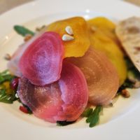 Carpaccio von der Ringelbete at Mingers Hotel in Neuharlingersiel