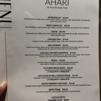 Only one vegan option   at Ahari in Roatan