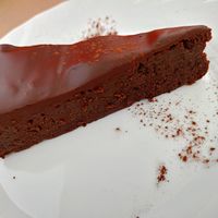 Pastis de xocolata at La Cort Montseny in Ducat Del Montseny