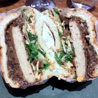 Seitan katsu burger at Les Tontons Veg - Paradis in Paris