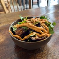 Gochujang eggplant  at Les Tontons Veg - Paradis in Paris