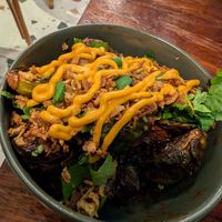 Delicious Brussels sprouts! at Les Tontons Veg - Paradis in Paris