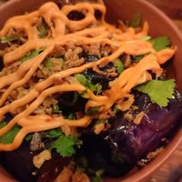 Aubergines longues et mayo piquante at Les Tontons Veg - Paradis in Paris