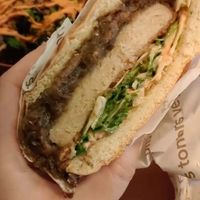 burger tontonkatsu les tontons veg at Les Tontons Veg - Paradis in Paris
