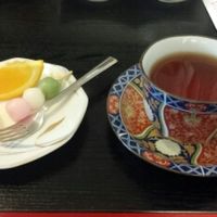 dessert with the at Kinatei 喜菜亭 in Nara